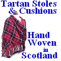 Handwoven Tartan Stoles and Cushions
