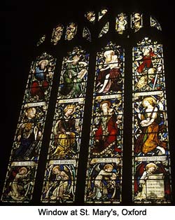 Stained Glass Window St. Mary's Oxford