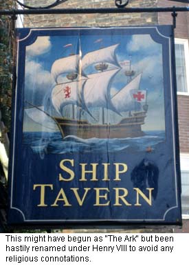 Ship Tavern Pub Sign