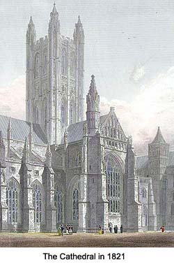 Canterbury Cathedral in 1821