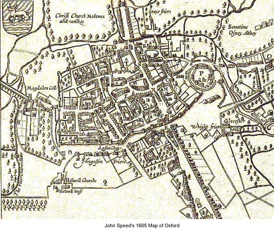 1605 Map of Oxford