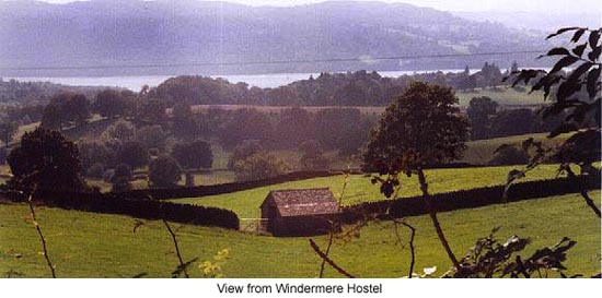 View from Windermere Hostel