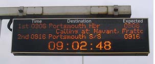 Train Platform Arrival Display